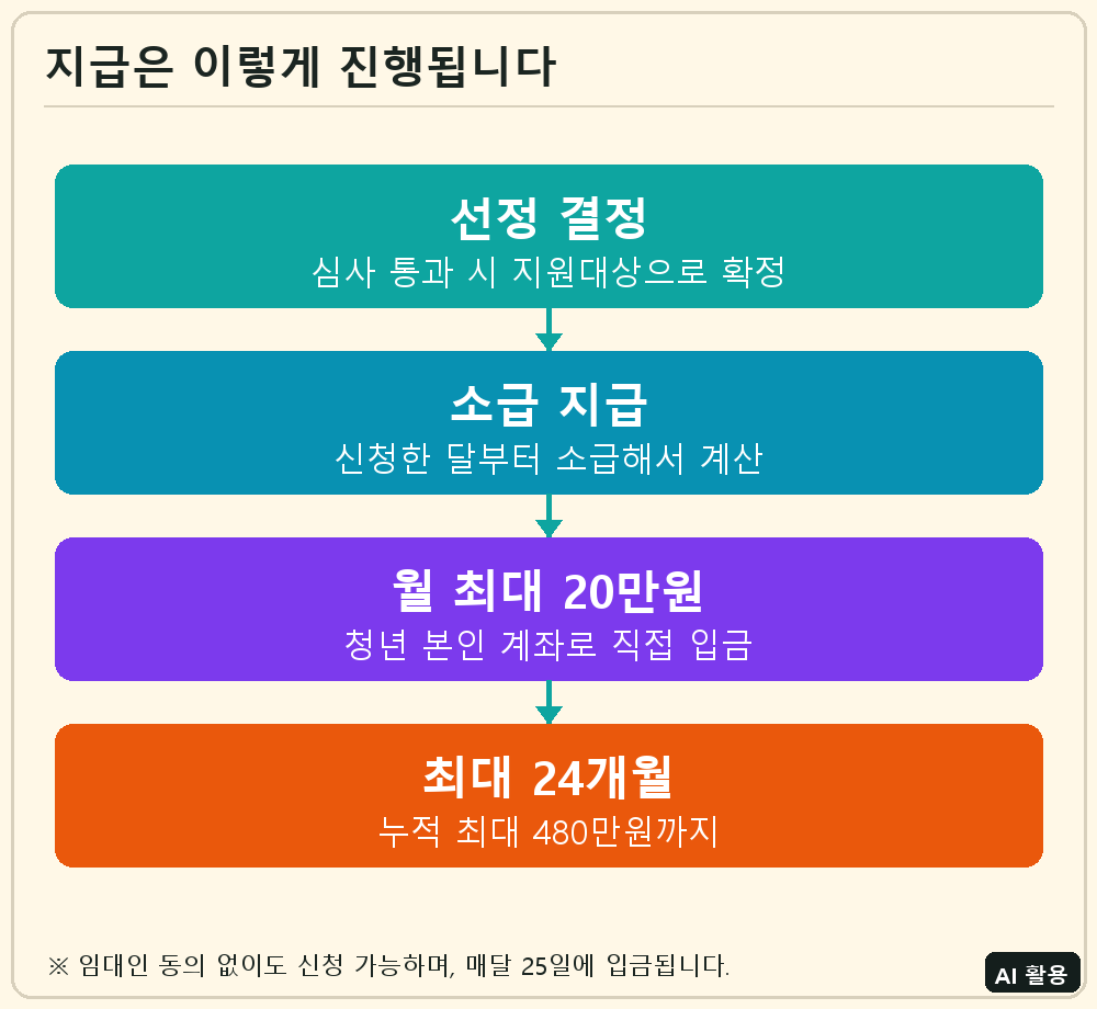 청년월세 특별지원 지급 과정