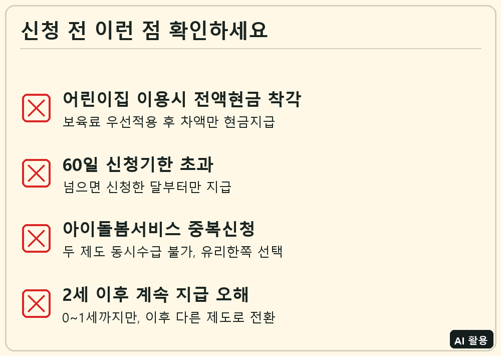 부모급여 신청 전 확인 체크리스트