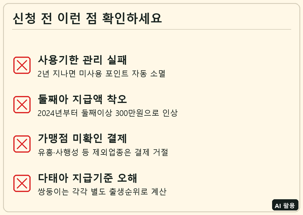 첫만남이용권 신청 전 확인 체크리스트