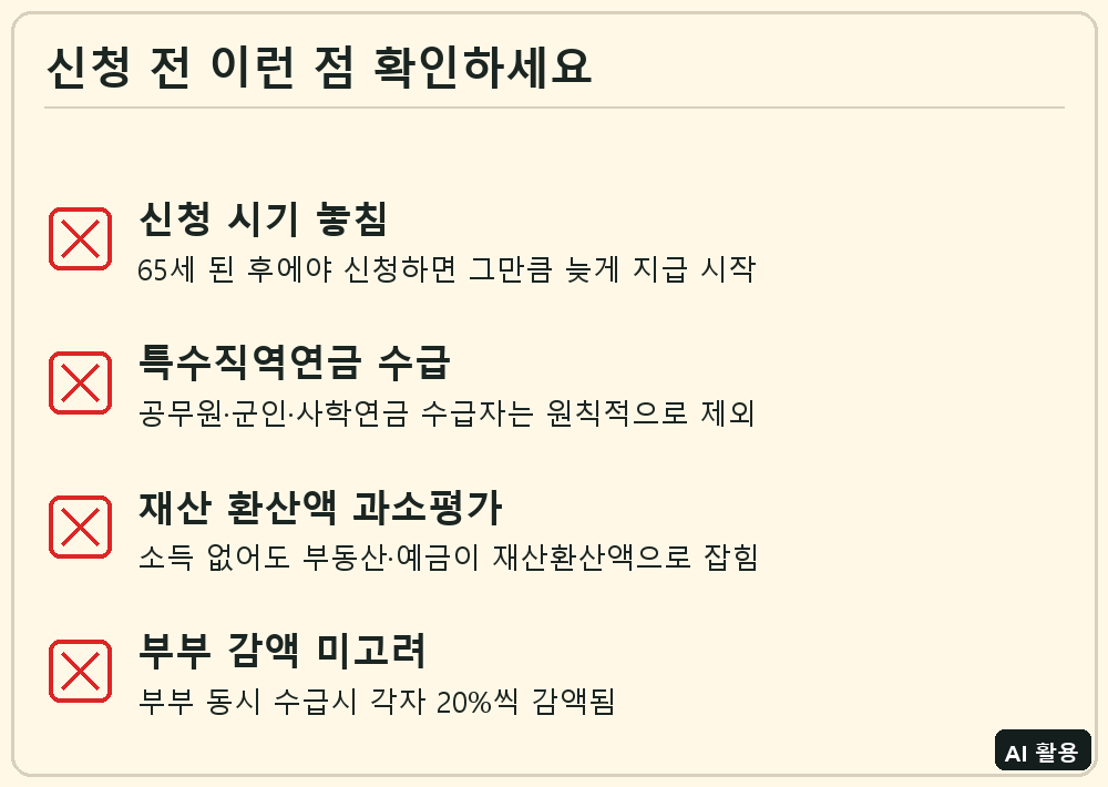 기초연금 신청 전 확인 체크리스트