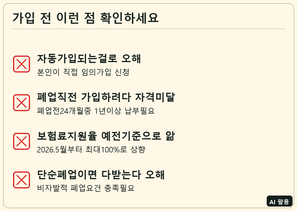 자영업자 고용보험 신청 전 체크리스트