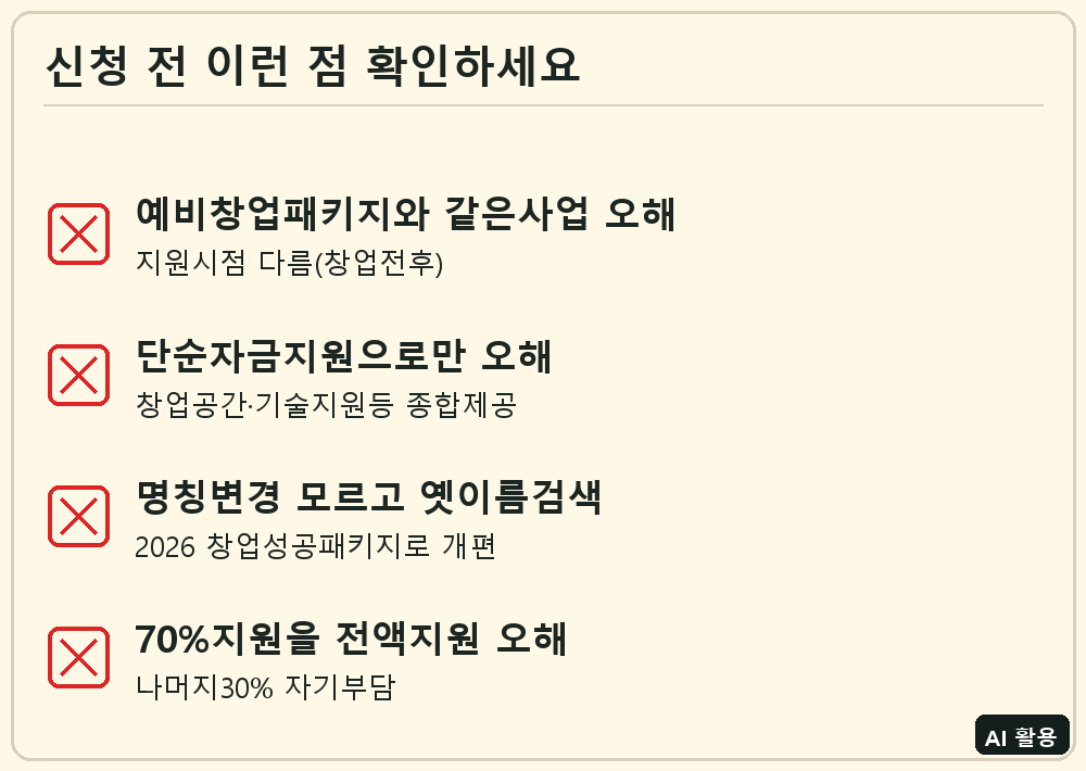 청년창업사관학교 신청 전 체크리스트