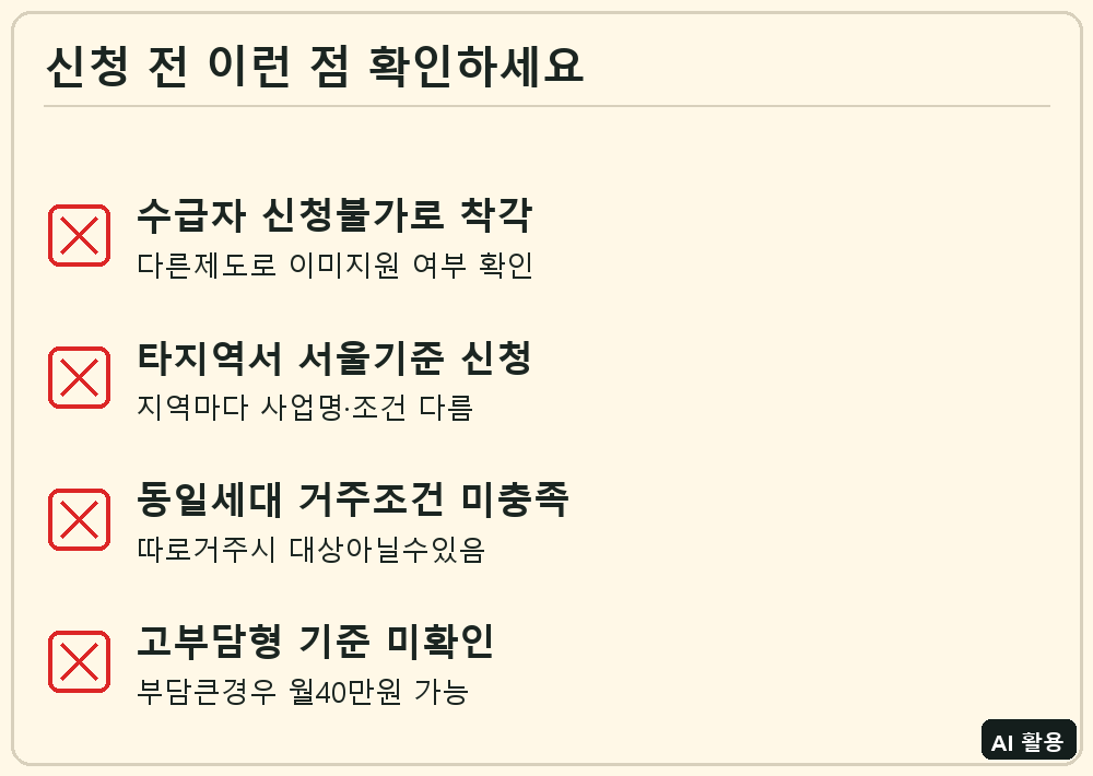 가족돌봄청년 지원사업 확인 체크리스트