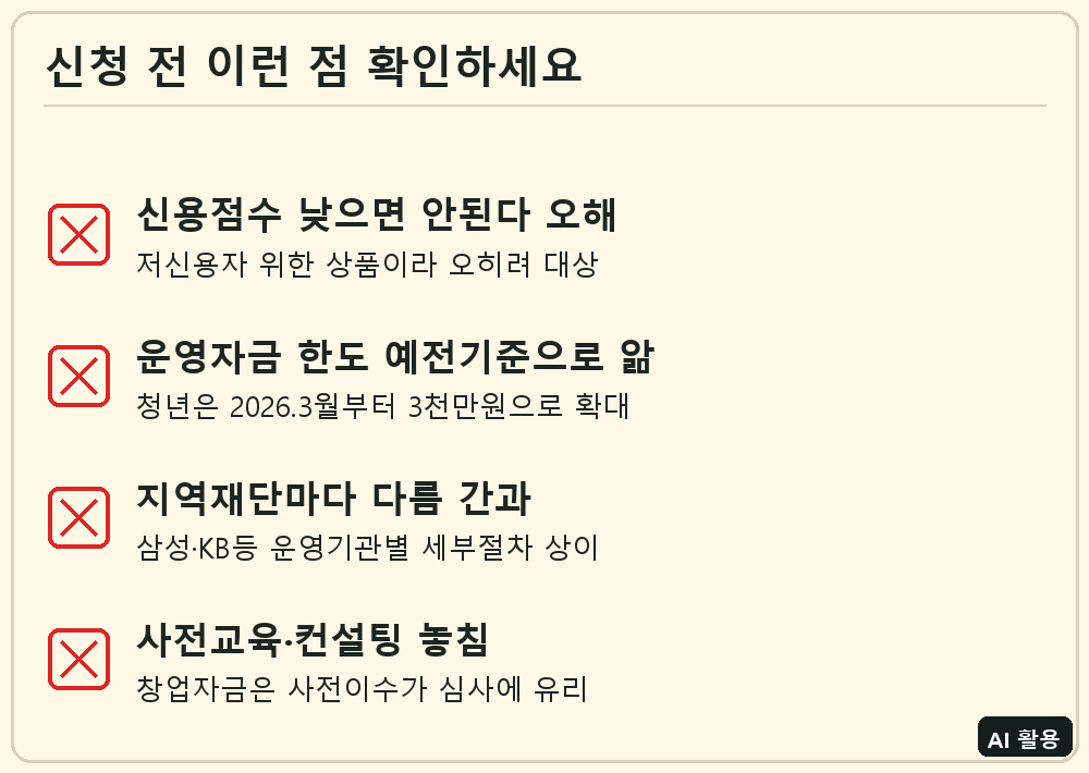 미소금융 신청 전 체크리스트