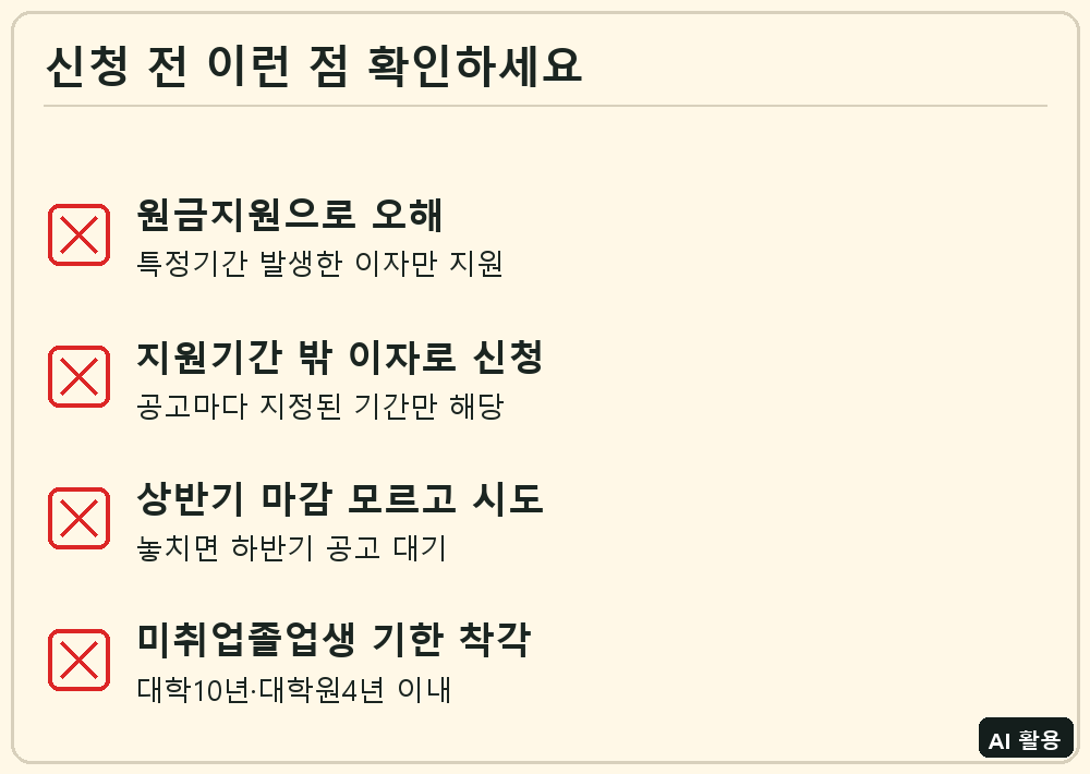 경기도 대학생 학자금 대출이자 지원 신청 전 확인 체크리스트