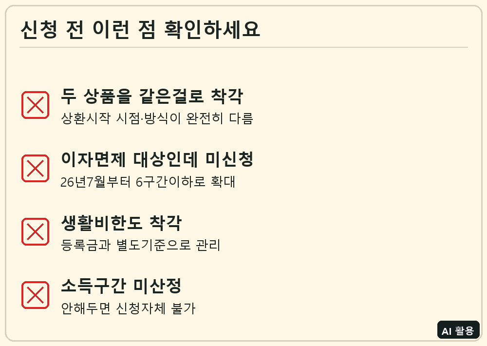 학자금대출 신청 전 확인 체크리스트
