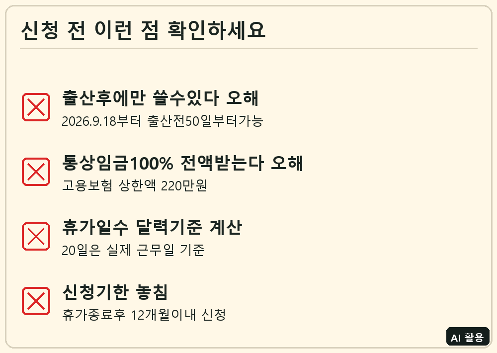 배우자 출산휴가급여 신청 전 체크리스트