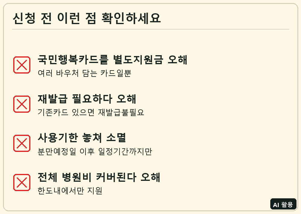국민행복카드 신청 전 체크리스트