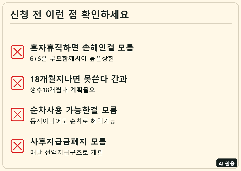 육아휴직급여 신청 전 체크리스트