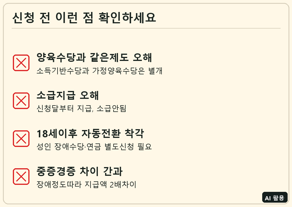장애아동수당 신청 전 체크리스트
