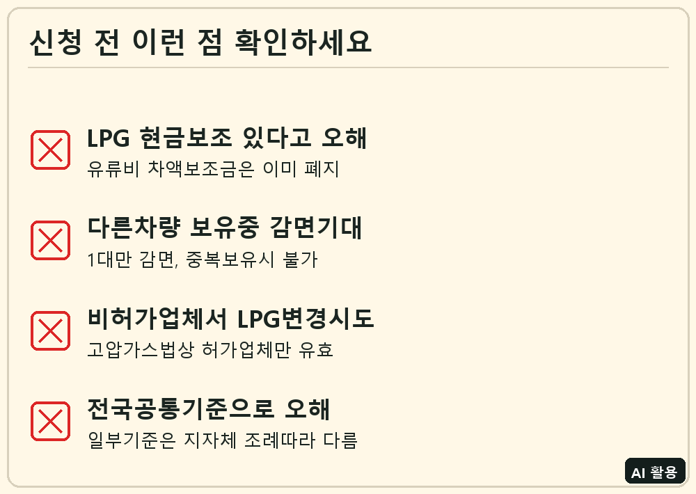 장애인 자동차 세금감면·LPG 혜택 신청 전 확인 체크리스트