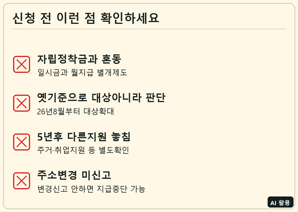 자립준비청년 자립수당 신청 전 확인 체크리스트