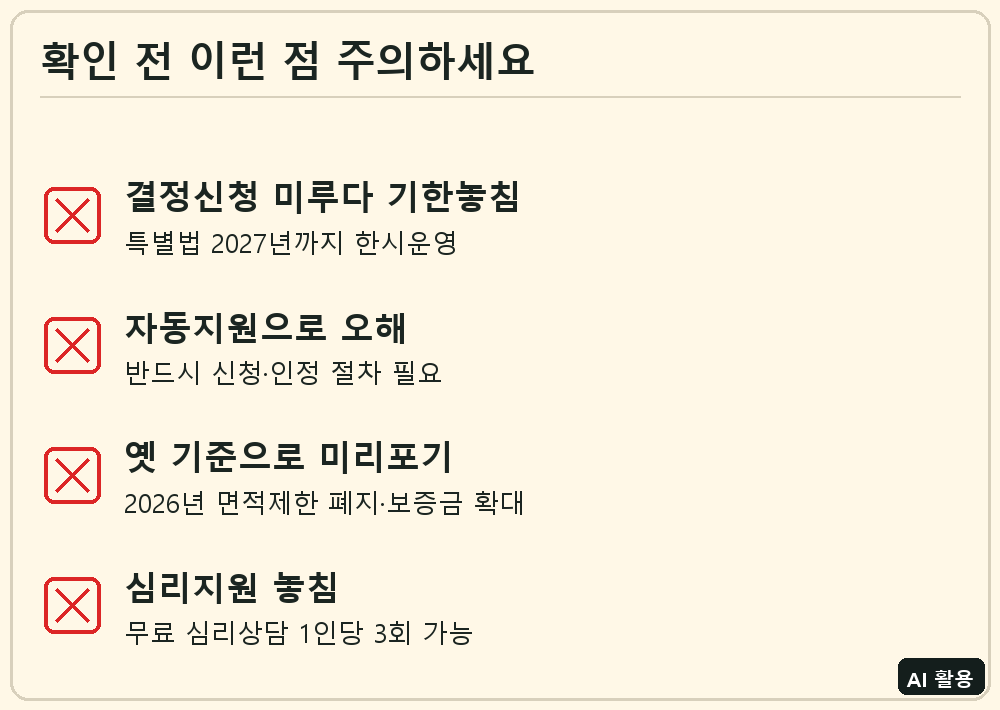 전세사기 피해자 지원 확인 체크리스트