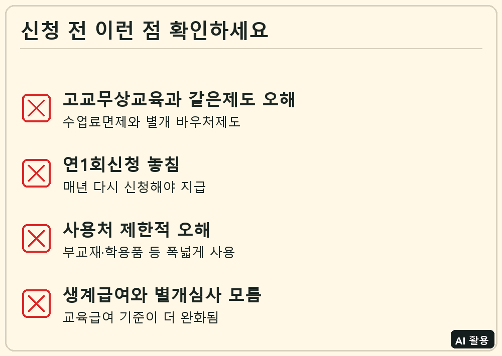 교육급여 신청 전 체크리스트