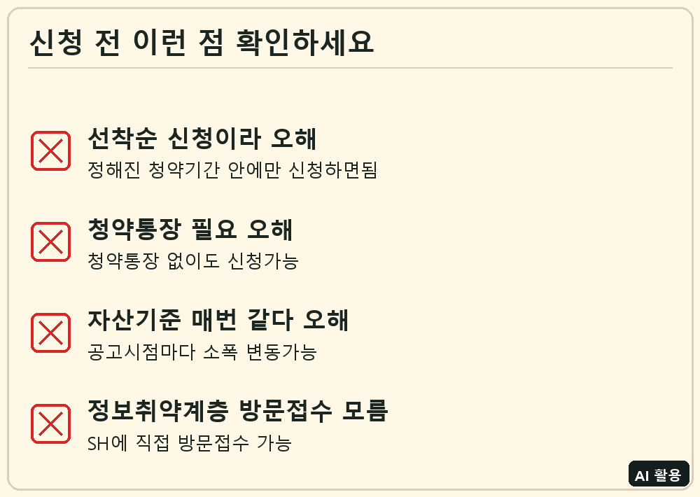 행복주택 신청 전 체크리스트