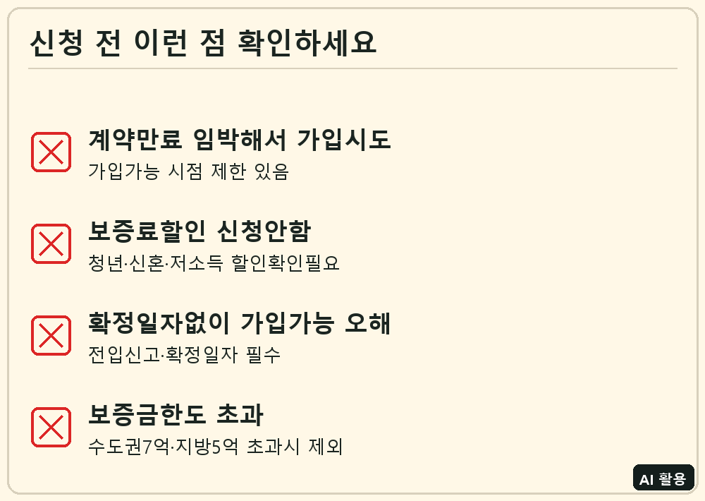전세보증금 반환보증 신청 전 체크리스트