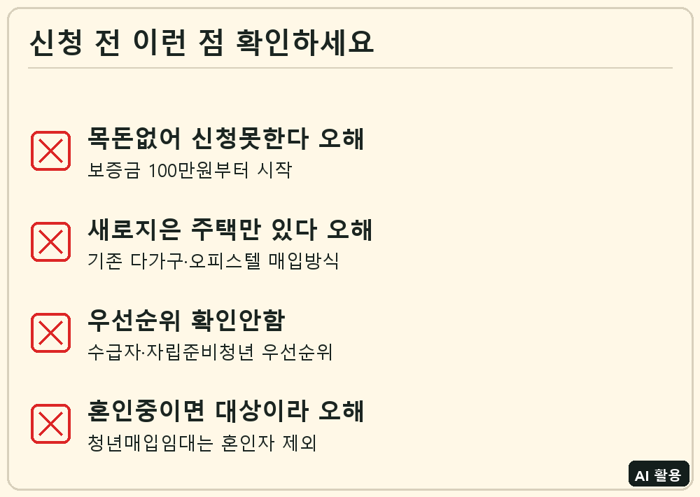 LH 청년매입임대주택 신청 전 체크리스트