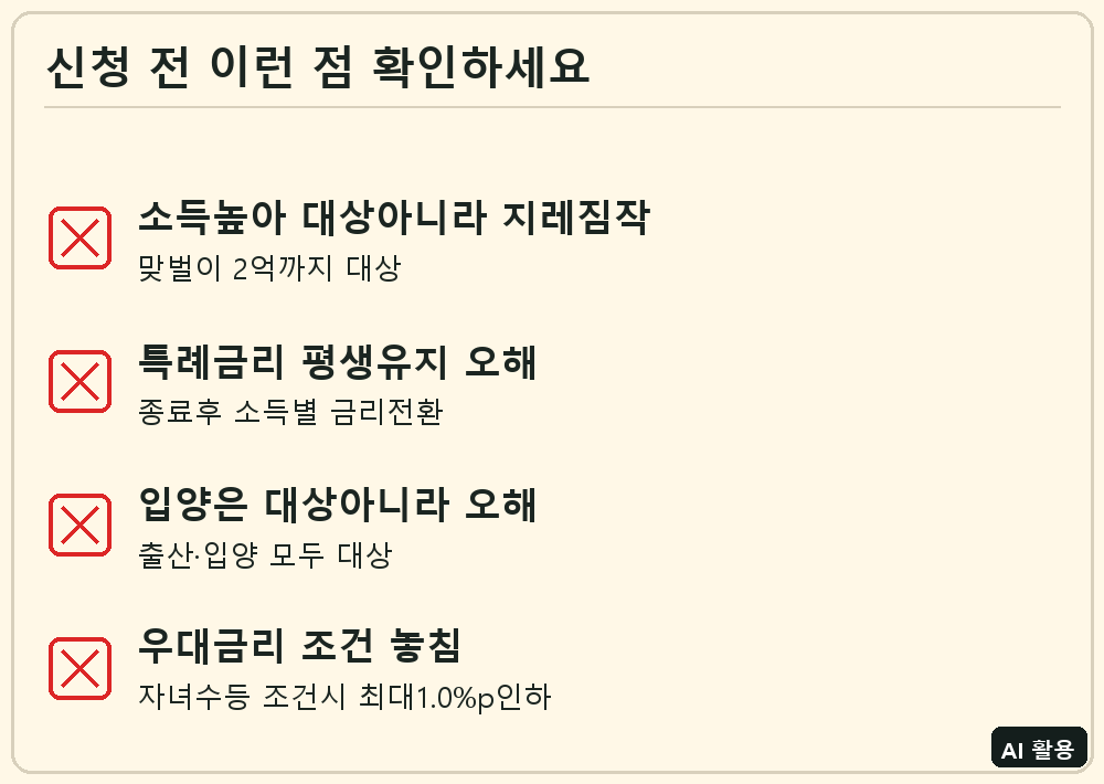 신생아 특례대출 신청 전 체크리스트