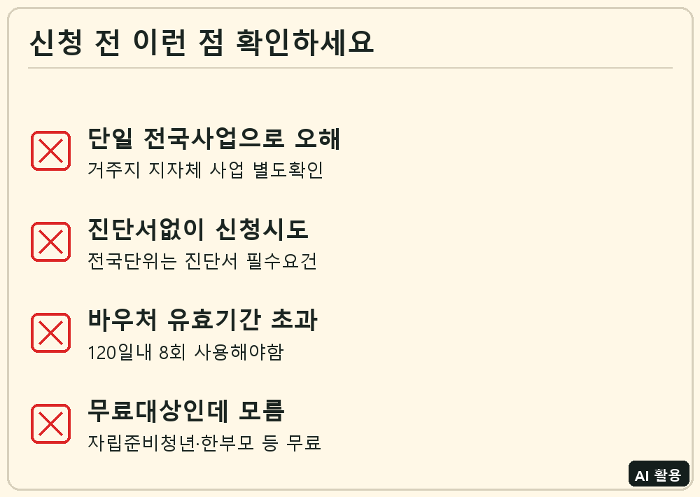 청년 마음건강 지원사업 확인 체크리스트