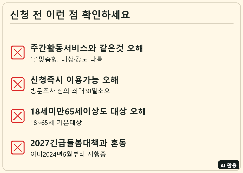 최중증 발달장애인 통합돌봄서비스 체크리스트