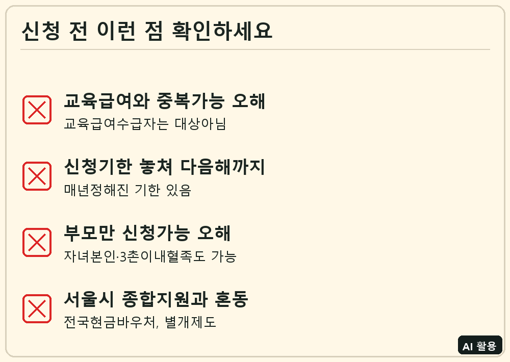 다문화가족 자녀 교육활동비 체크리스트