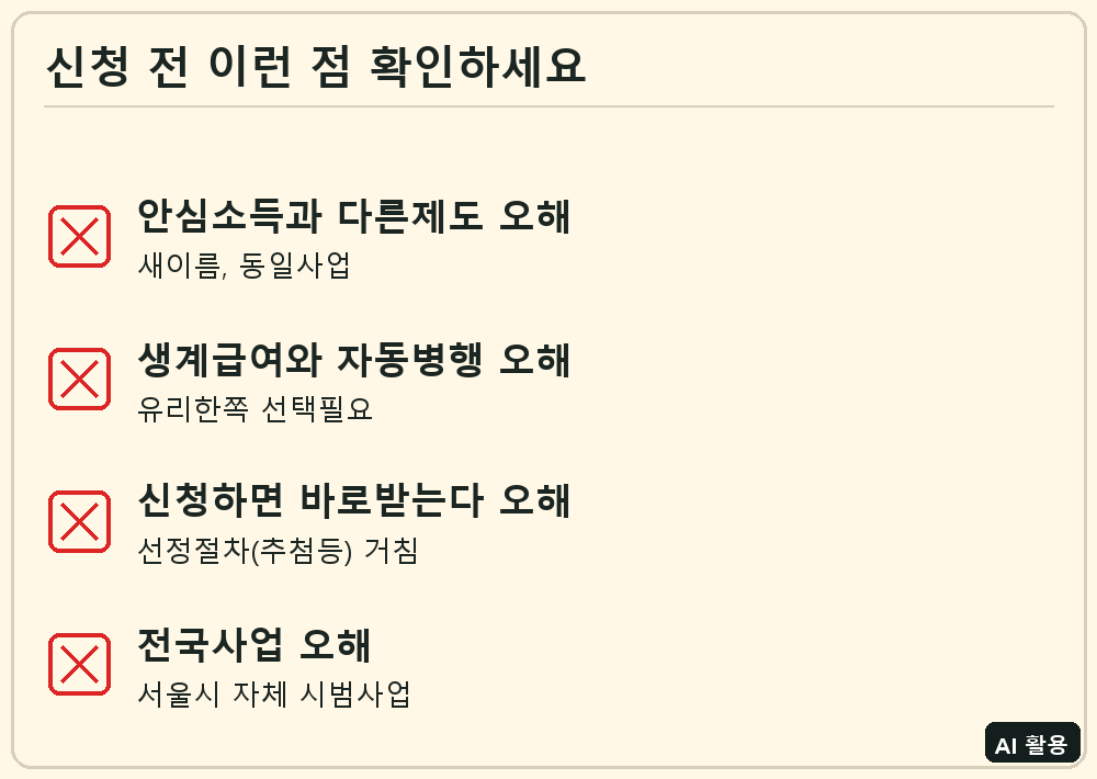 서울 디딤돌소득 체크리스트