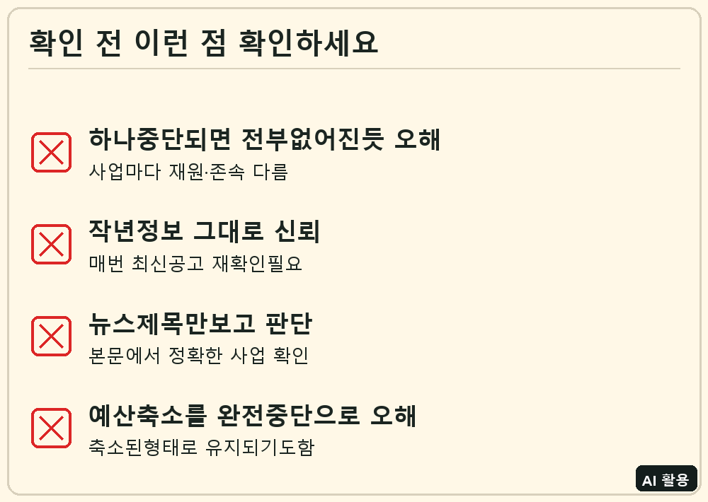 경기도 기본소득류 사업 확인 체크리스트