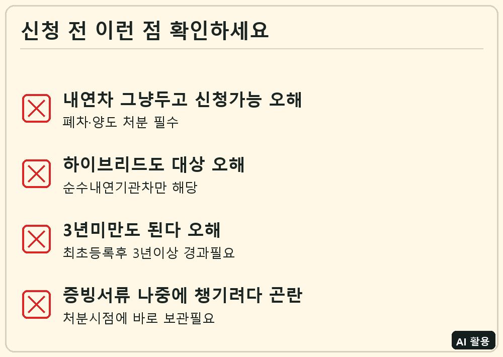 전기차 전환지원금 신청 전 체크리스트