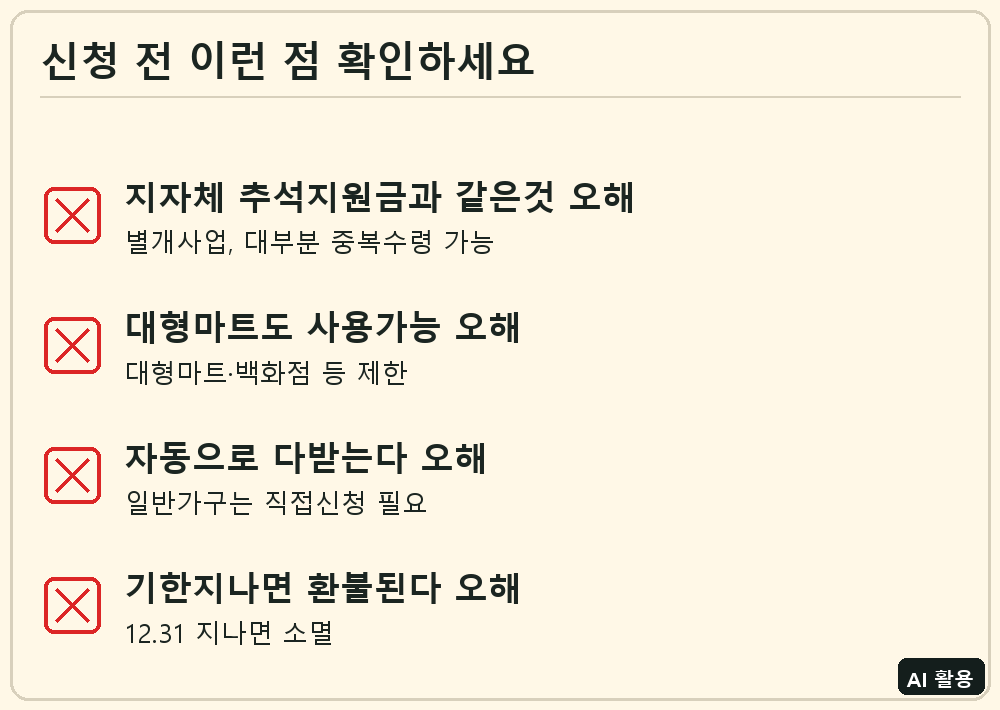 민생회복 소비쿠폰 신청 전 체크리스트