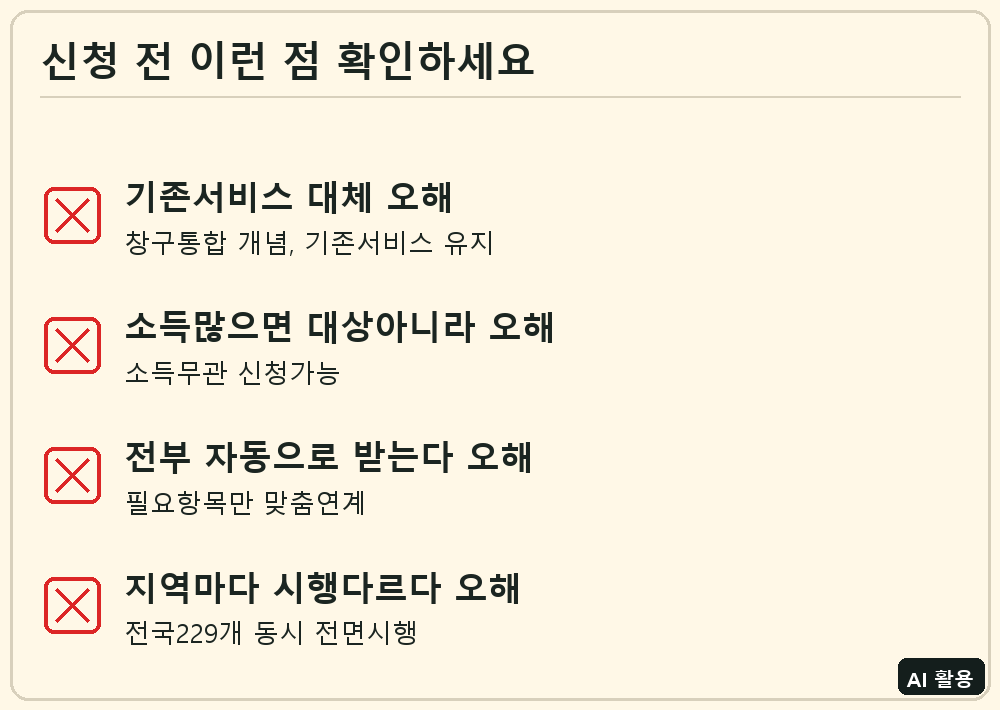 통합돌봄 신청 전 체크리스트