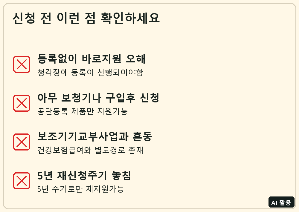 노인 보청기 지원 신청 전 체크리스트
