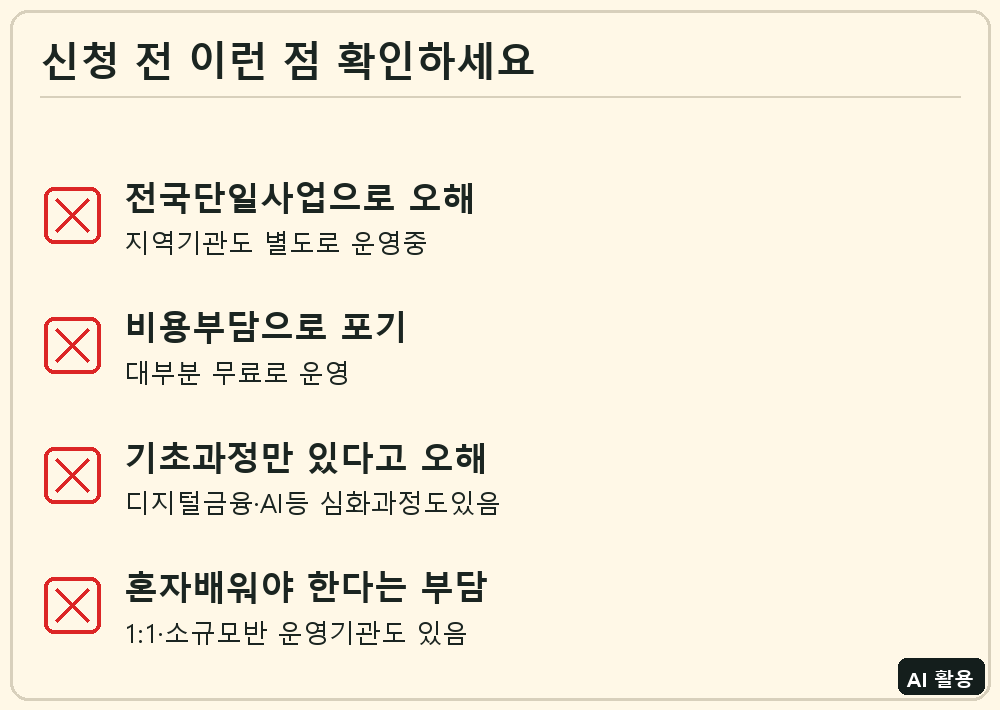노인 스마트폰 문해교육 신청 전 확인 체크리스트