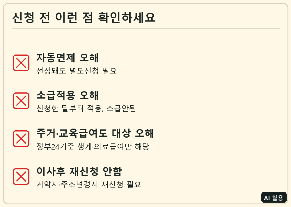 TV수신료 면제 신청 전 체크리스트