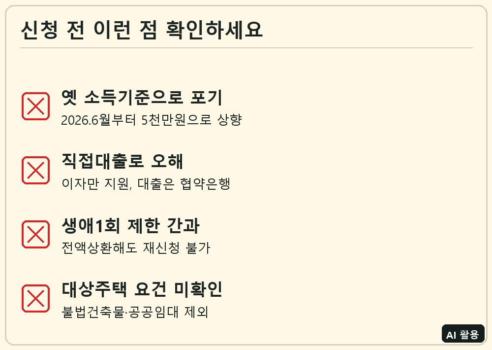 서울시 청년 임차보증금 이자지원 신청 전 확인 체크리스트