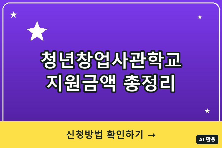 청년창업사관학교 총정리 (2026)｜창업성공패키지