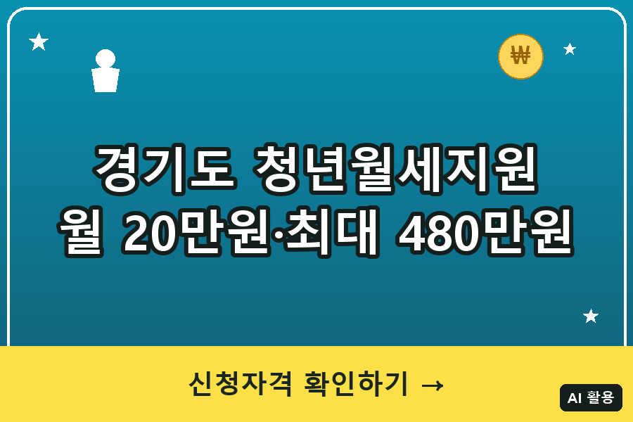 경기도 청년월세지원 신청방법 총정리 (2026)