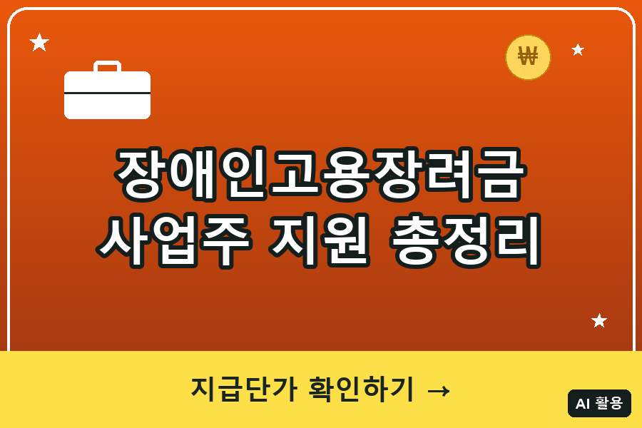 장애인고용장려금 대표이미지