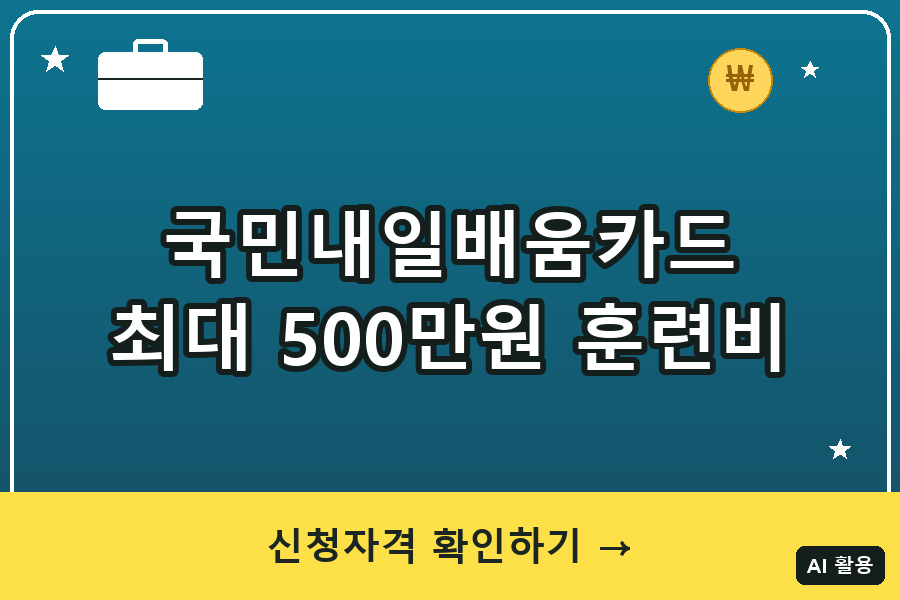 국민내일배움카드 대표이미지