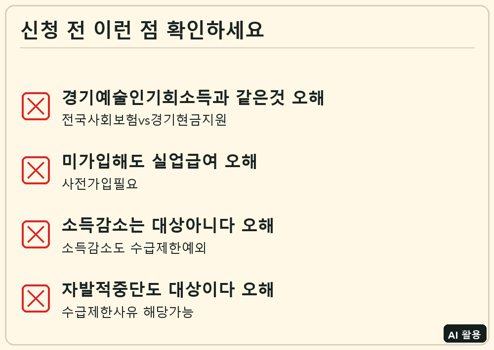 예술인 고용보험 체크리스트