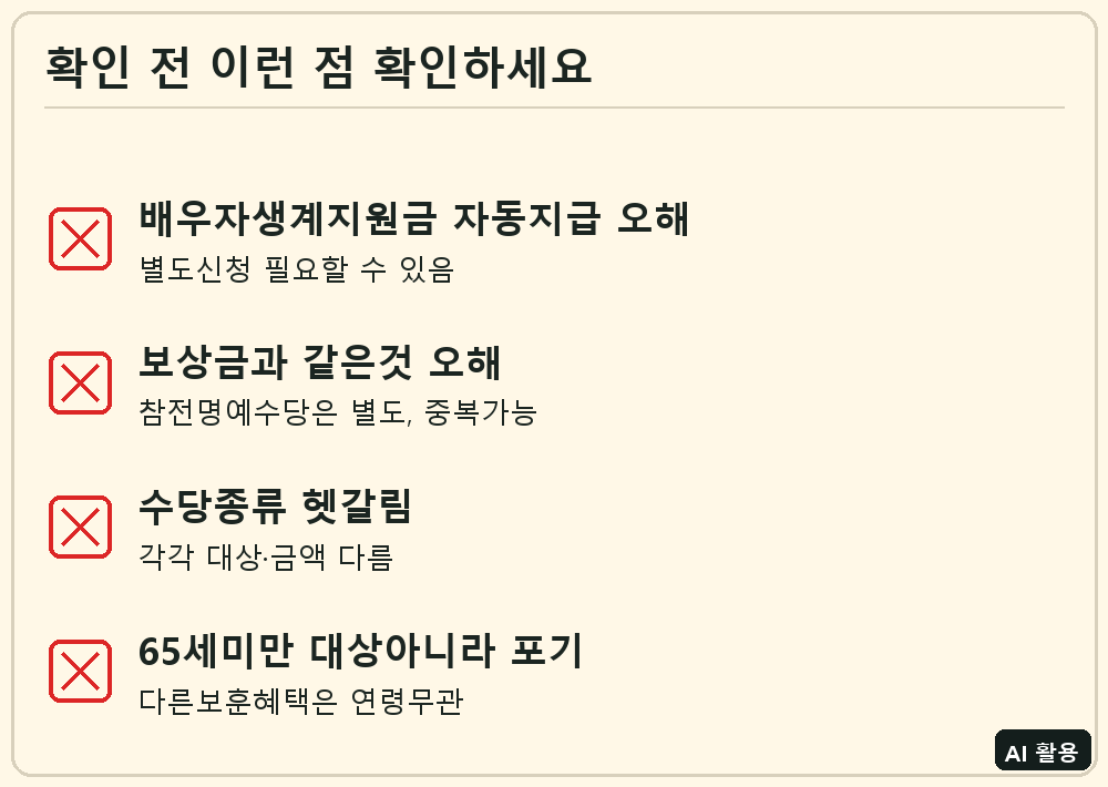 참전유공자 참전명예수당 체크리스트