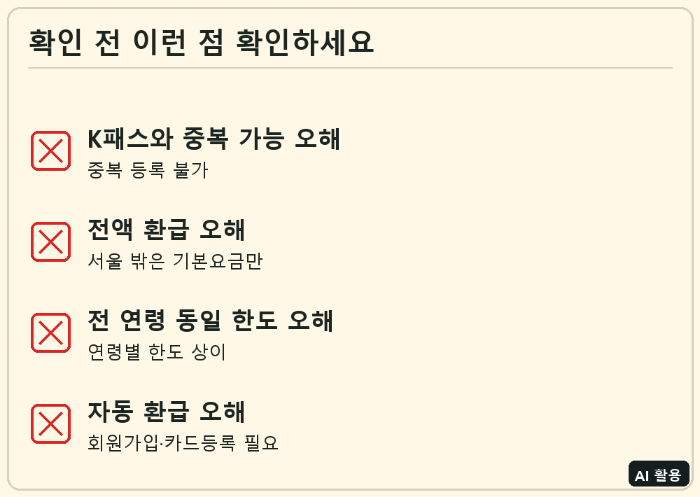 강남구 대중교통비 환급 체크리스트