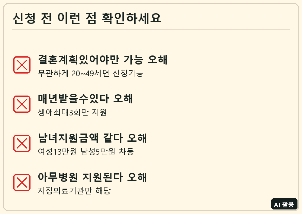 임신 사전건강관리 지원사업 체크리스트