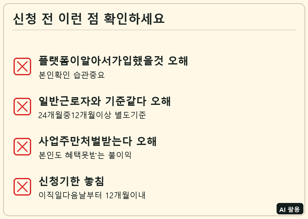 노무제공자 고용보험 체크리스트