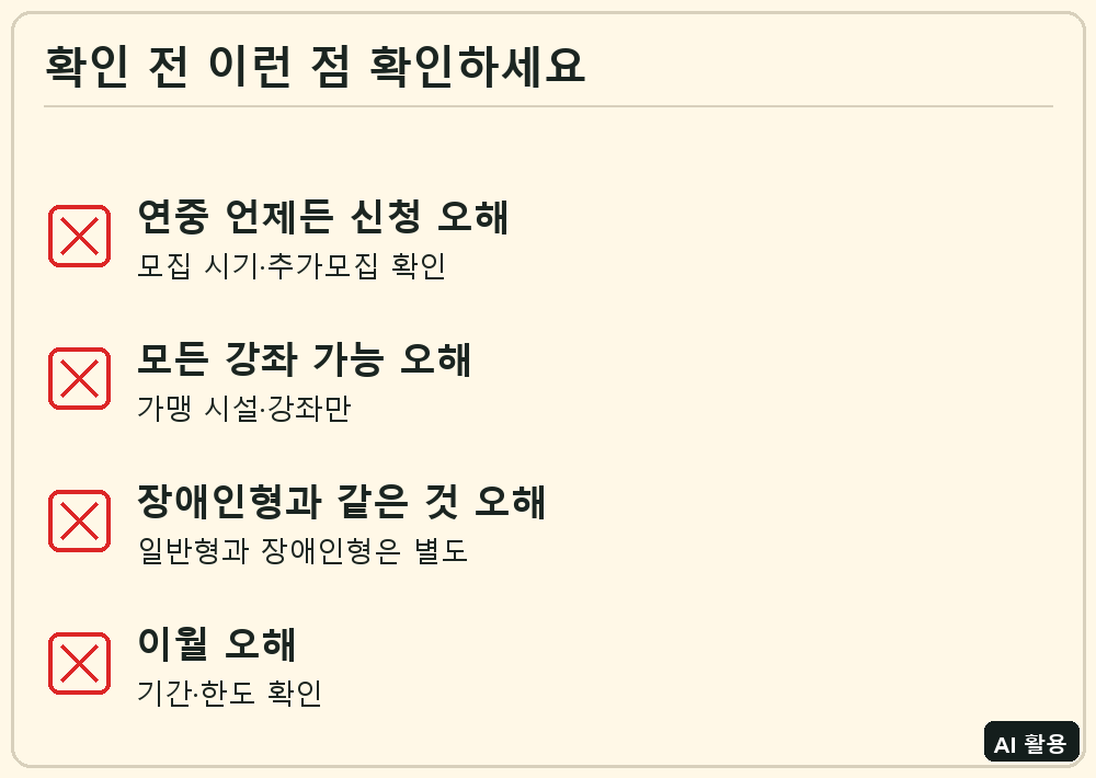 스포츠강좌이용권 체크리스트
