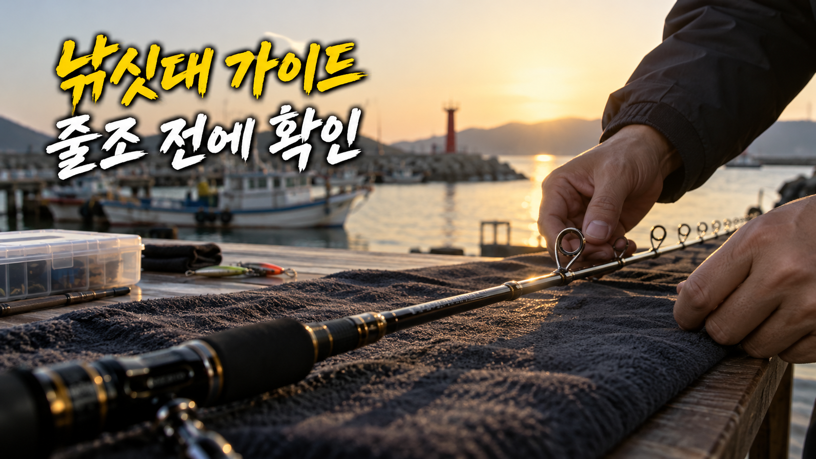 낚싯대 가이드 점검