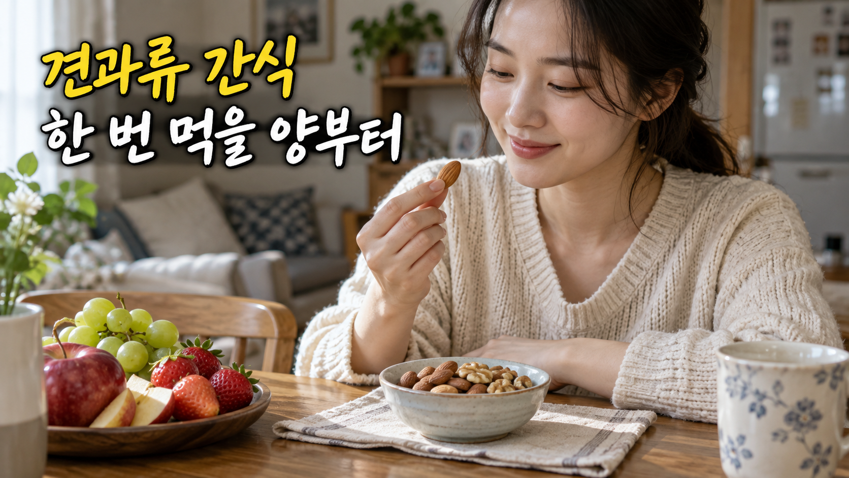 견과류 간식 선택