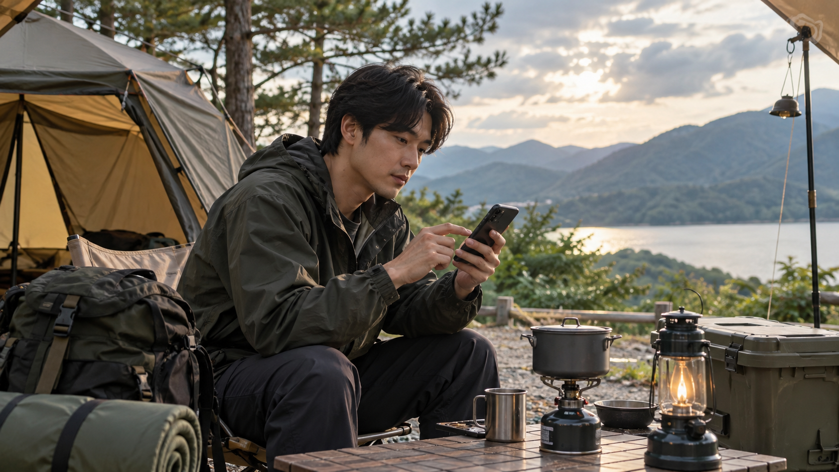 밤 기온 확인