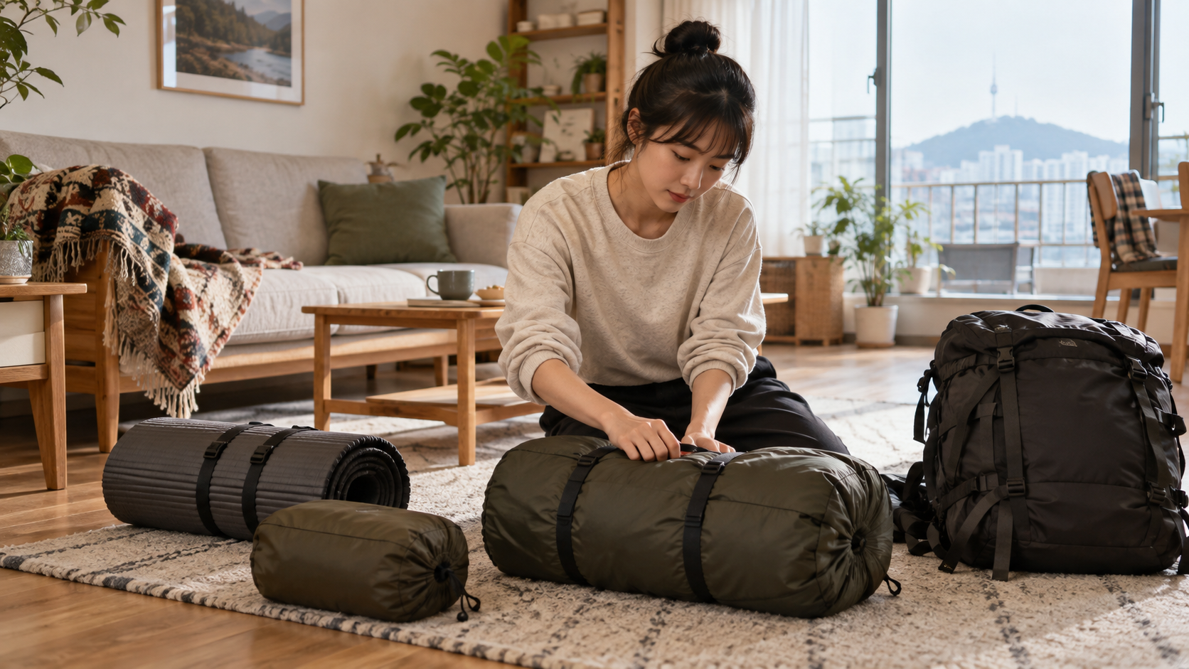 출발 전 장비 준비