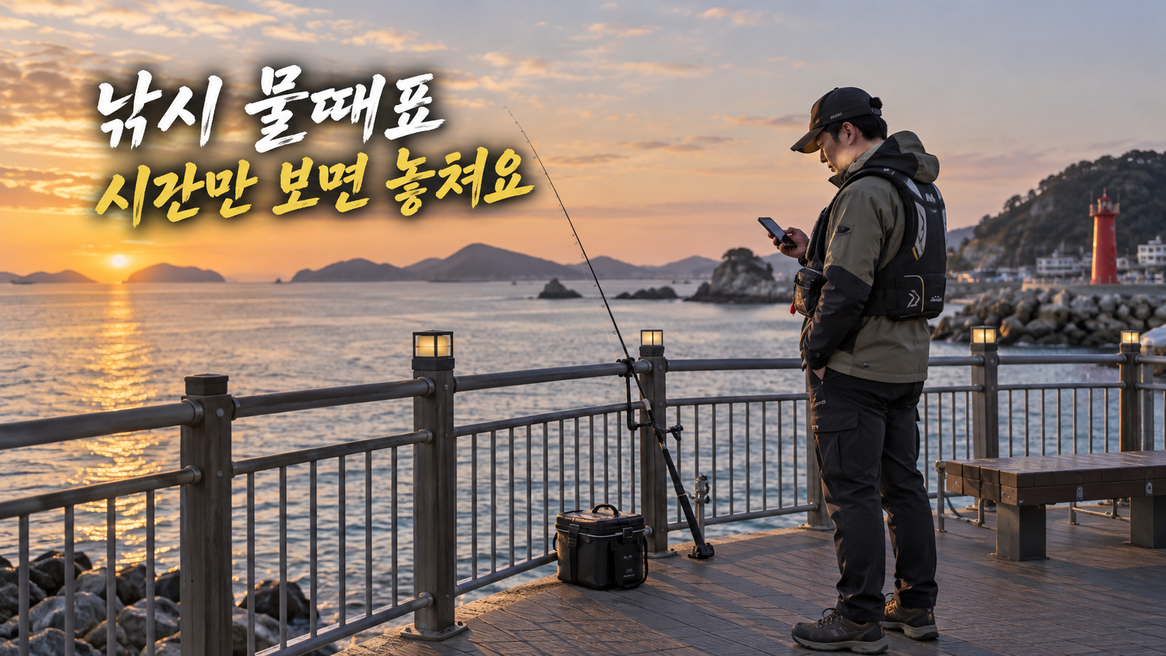 출조 전 물때 정보 확인
