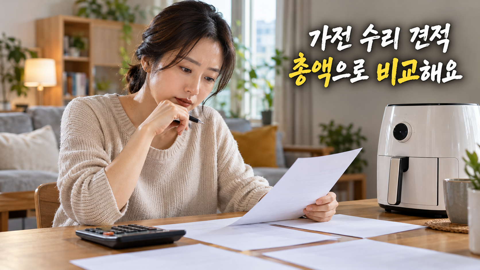 가전 수리 견적 비교, 부품값 외에 확인할 비용 4가지